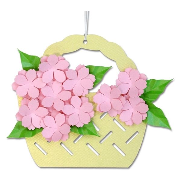 藤久 立体切り絵 花かご飾りキット 八重桜 0540212 1セット（直送品）