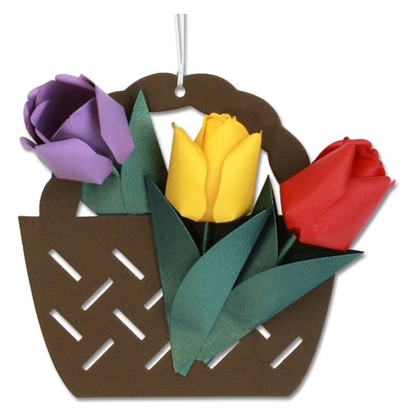 藤久 立体切り絵 花かご飾りキット チューリップ 0540213 1セット（直送品）