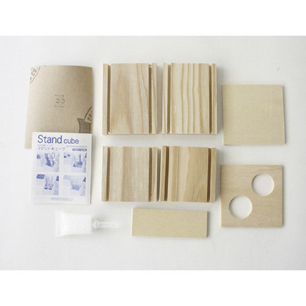 アイスタジオウッズ キューブシリーズ ペン立て 08-7190 1セット×2（直送品）