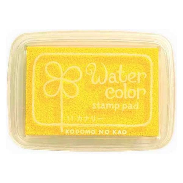 こどものかお 紙用インクパッド S 4102-011 カナリー 4101130カナリー011 1セット(1個×4)（直送品）