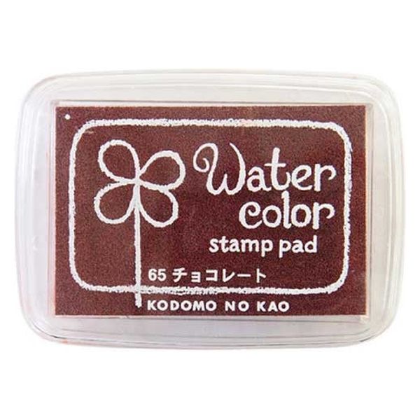 こどものかお 紙用インクパッド S 4102-065 チョコレート 4101134チョコレート065 1セット(1個×4)（直送品）