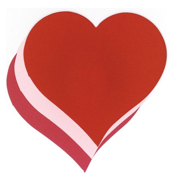 花岡 hanaoka ダイカットペーパーM ハート 4101243ダイカット ハートM 1パック×5（直送品）