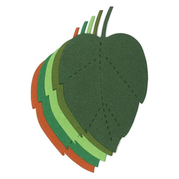 花岡 hanaoka ダイカットペーパーS 葉っぱ 4101252ダイカット ハッパS 1パック×5（直送品）