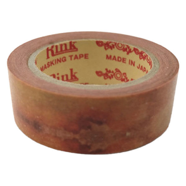 リンレイ マスキングテープ 彩り水彩 ちゃいろ 4110169スイサイ チャイロ 1セット(1個×5)（直送品）