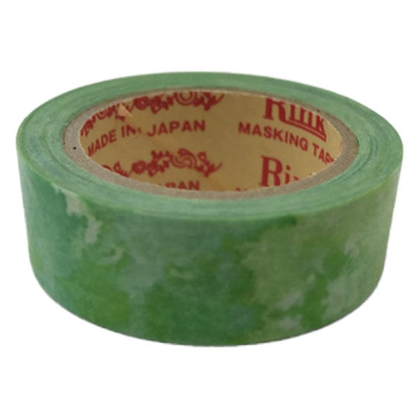 リンレイ マスキングテープ 彩り水彩 みどり 4110171スイサイ ミドリ 1セット(1個×5)（直送品）