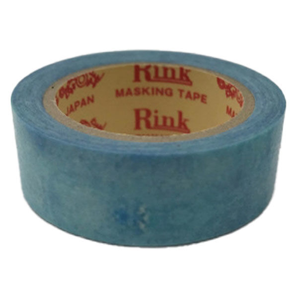 リンレイ マスキングテープ 彩り水彩 あお 4110172スイサイ アオ 1セット(1個×5)（直送品）