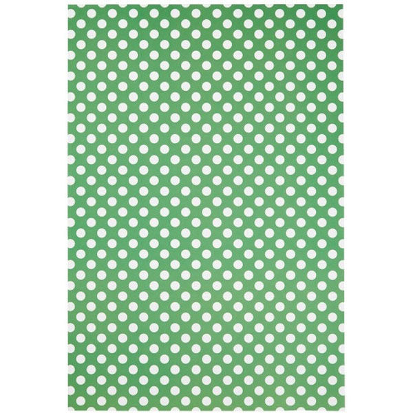 大王製紙 ドットホワイト 4ツ切20枚 みどり 1セット(2冊)（直送品）