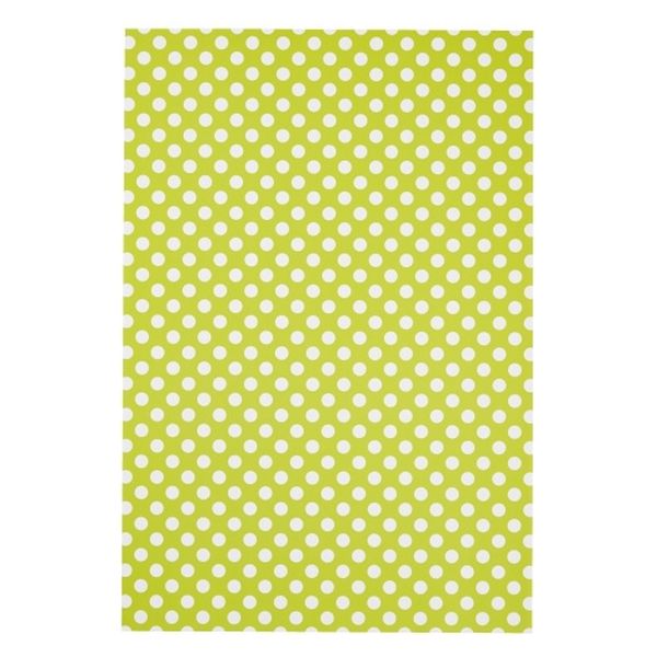 大王製紙 ドットホワイト 4ツ切20枚 きみどり 1セット(2冊)（直送品）