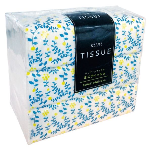 花岡 バックインミニティシュ 3袋入 1セット(1パック3枚入)×5（直送品）