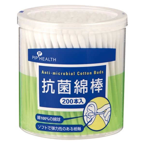 ピップ 抗菌綿棒 200本 2個パック 1セット(1個×3)（直送品）