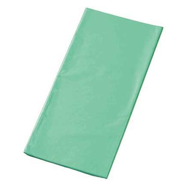 ゴークラ 薄葉紙(無地)3ッ折り 100枚 緑色 1包（直送品）