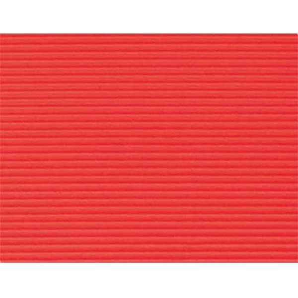 ゴークラ エンジョイカラー段ボール 3m巻 赤 1セット(1巻×2)（直送品）