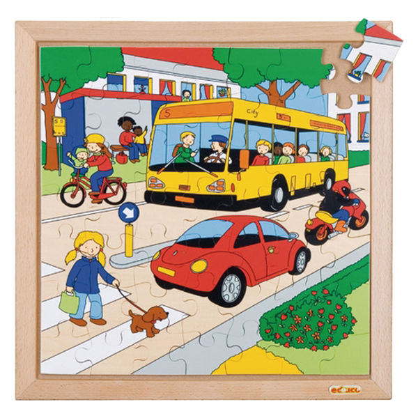 DLM 木製ジグソーパズル(交差点) 522070 1個（直送品）