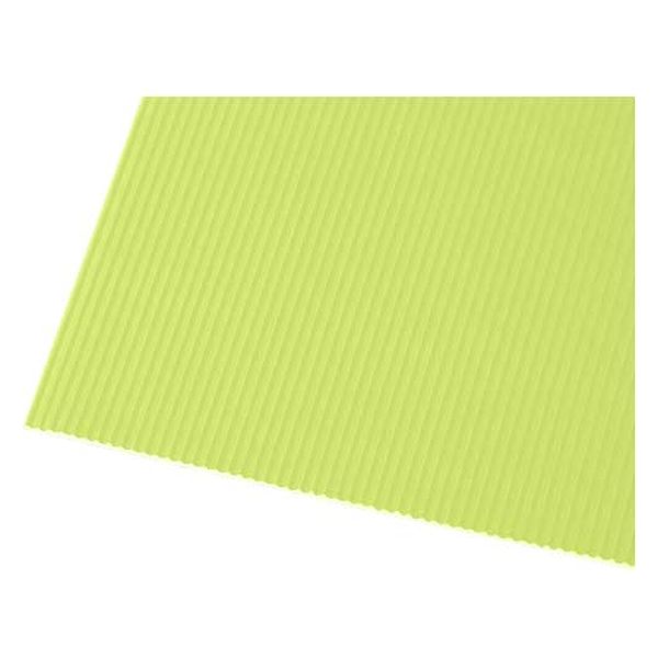 銀鳥産業 カラーダンボール 黄緑90cm×3m 719-089 1枚（直送品）