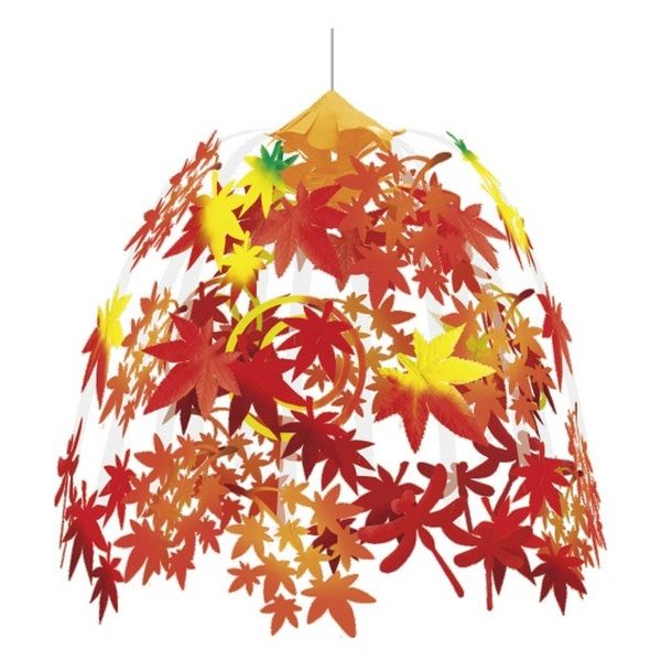 ハッピークラフト 和風紅葉2段センター AUNC3738 1セット(1個×3)（直送品）