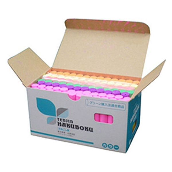 日本白墨工業 ルミナスチョーク 100本6色込 LCH-7 1箱（直送品）