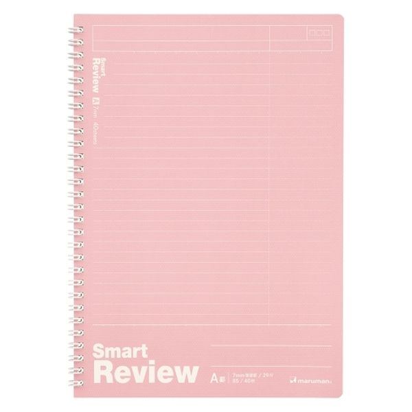 マルマン スマートレビュー ライトピンク N908A-38 1セット(1冊×5)（直送品）