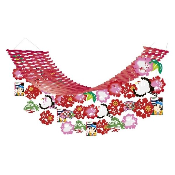 ハッピークラフト 和凧迎春プリーツハンガーNYPH4213 NYPH4213 1個（直送品）