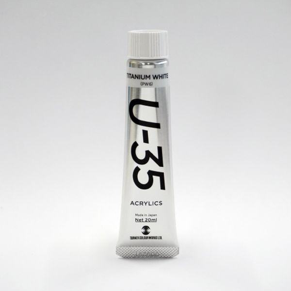 ターナー色彩 U-35 20ml チタニウムホワイト UA020770 1セット(1本×5)（直送品）
