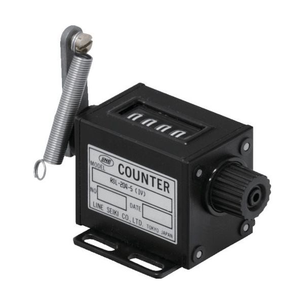 ライン精機 LINE メカニカルカウンター 5桁 4.8×2.4mm 左軸・右回転 RSL-204-5-4 1個 838-3832（直送品）