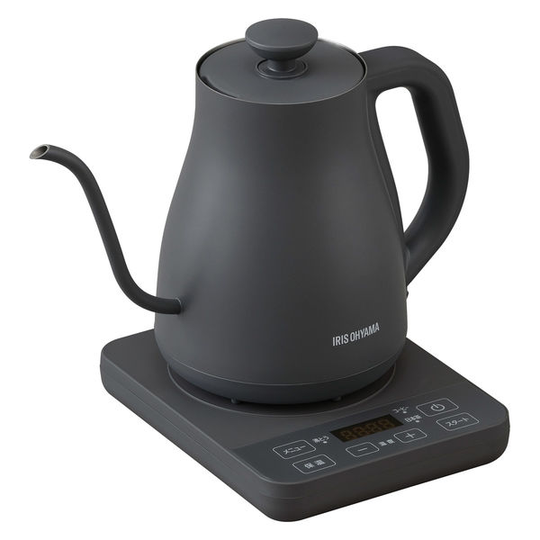 IRISOHYAMA 電気ケトル IKE-CB800T-H-1 アイリスオーヤマ アイリスオーヤマ 電気ケトル 温度調節付 IKE-C800T-H 1台