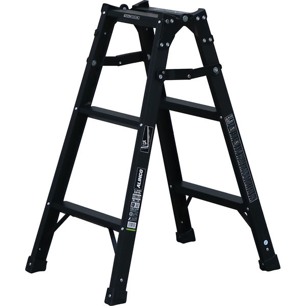 アルインコ はしご兼用脚立 90CM ブラック KUR90 1台（直送品