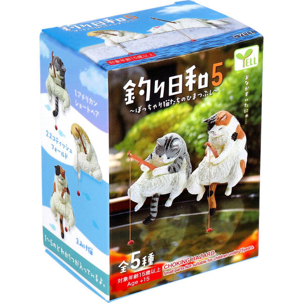 猫猫等　プライズフィギュアまとめ売り　24点セット 猫のフィギュアセット 5体入り（フィギュア 釣り日和5
