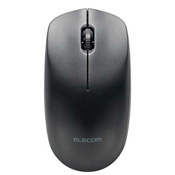 エレコム 光学式無線マウス M-LE10DRBK ブラック 1セット(3個)（直送品）