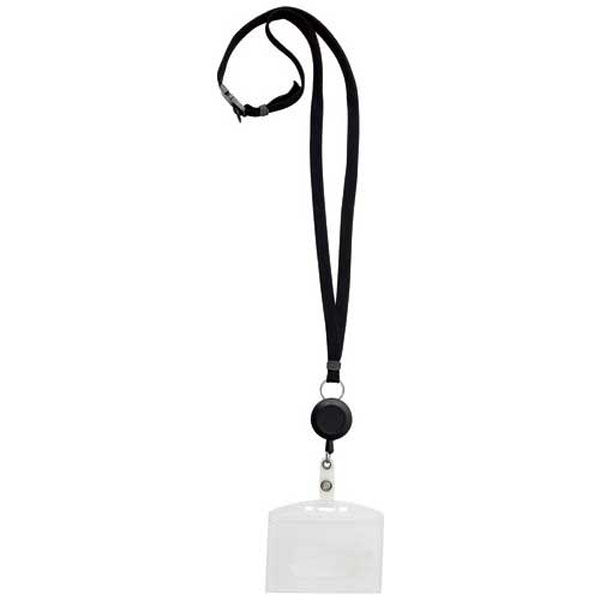 西敬 リールクリップ名札ID用 MLE-R346D 黒 1セット(4個)（直送品）