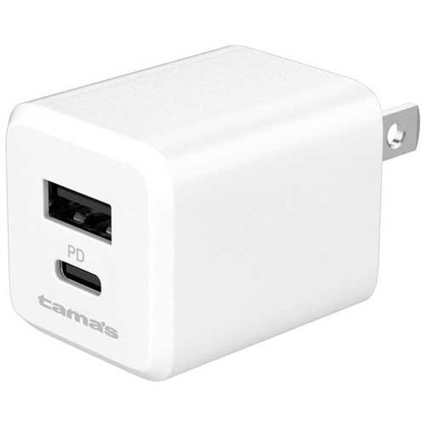 多摩電子工業 PD20W AC充電器 C+A TAP156UCW 1セット(2個)（直送品）