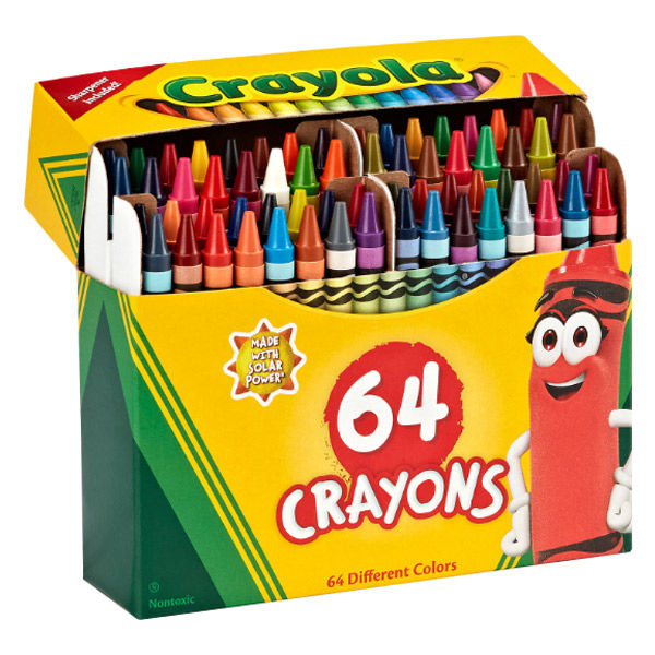 Crayola クレヨン 64色 シャープナー付き 520064 1セット - アスクル