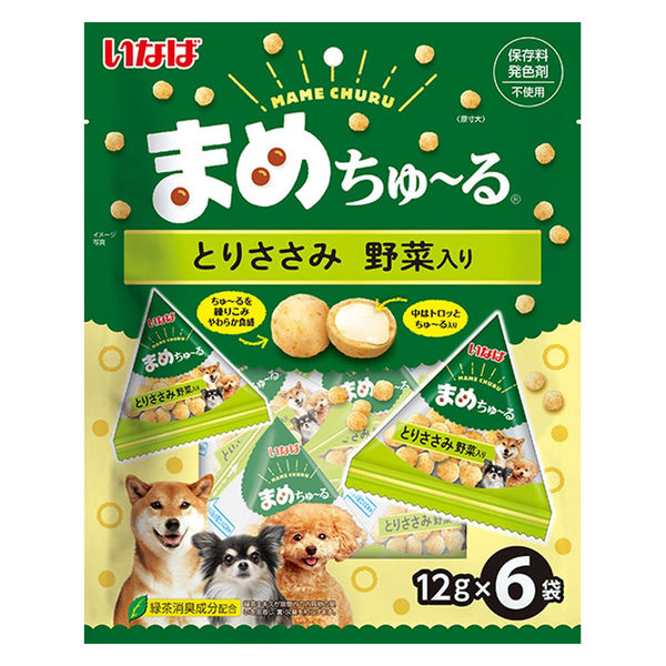 ミツコム　いなば　犬　ちゅーるソフト　23個　とりささみ野菜 いなばペットフード いなば 犬用 ちゅ〜るビッツ とりささみ