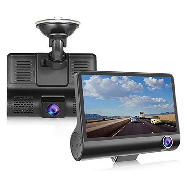 CarPlay対応 3カメラドライブレコーダー デジタルランド 3カメラドライブレコーダー 自動録画 4インチ