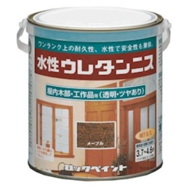 ロックペイント 水性ウレタンニス 0.7L ウォルナット H40-0156