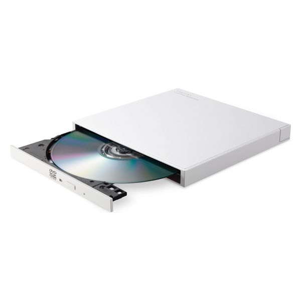 外付け DVDドライブ USB 2.0 書込み/再生/編集 バスパワー ホワイト LDR-PXA8CU2VWH エレコム 1個（直送品）