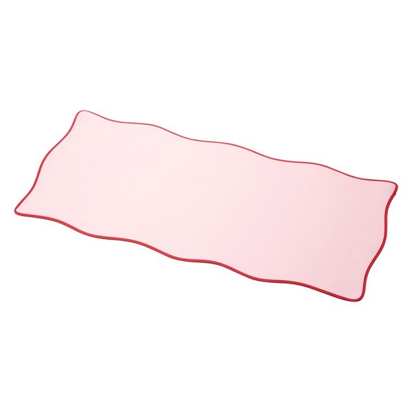 デスクマット マウス対応 ウェーブデザイン 大型 マウスパッド ズレにくい ピンク MP-UKDM01PN エレコム 1個（直送品）