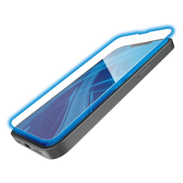 iPhone 16e ガラスフィルム 高透明 ブルーライトカット ドラゴントレイル PM-A25SFLGDTBL エレコム 1個（直送品）