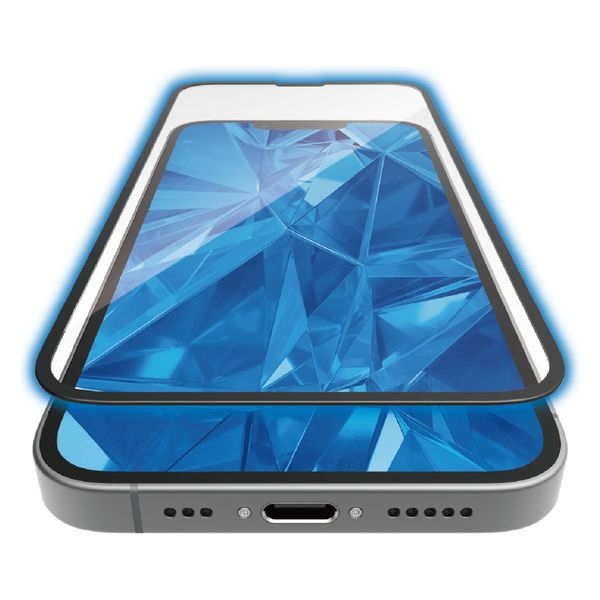 iPhone 16e ガラスフィルム 高透明 ブルーライトカット 全面保護 PM-A25SFLGFTBL エレコム 1個（直送品）