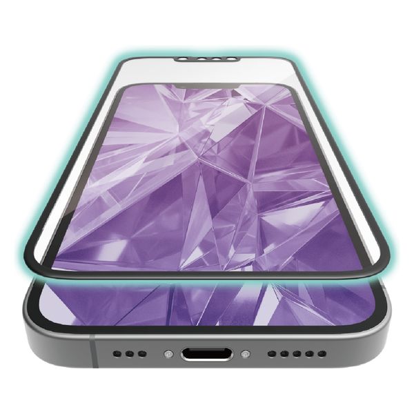 iPhone 16e ガラスフィルム アンチグレア 全面保護 ブラック PM-A25SFLGFM エレコム 1個（直送品）