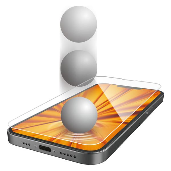 iPhone 16e ガラスフィルム 高透明 衝撃吸収 PM-A25SFLGZ エレコム 1個（直送品）