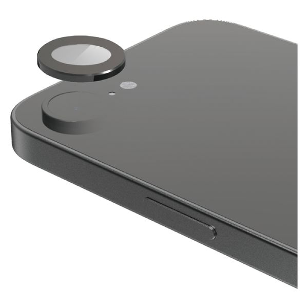 iPhone16e カメラフィルム ガラス 高透明 表面硬度10H 指紋防止 ブラック PM-A25SFLLGBK エレコム 1個（直送品）