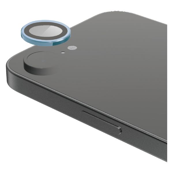 iPhone16e カメラフィルム ガラス 高透明 表面硬度10H メタリックブルー PM-A25SFLLGBUM エレコム 1個（直送品）