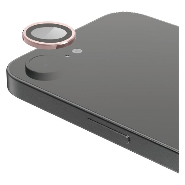 iPhone16e カメラフィルム ガラス 高透明 表面硬度10H メタリックピンク PM-A25SFLLGPNM エレコム 1個（直送品）