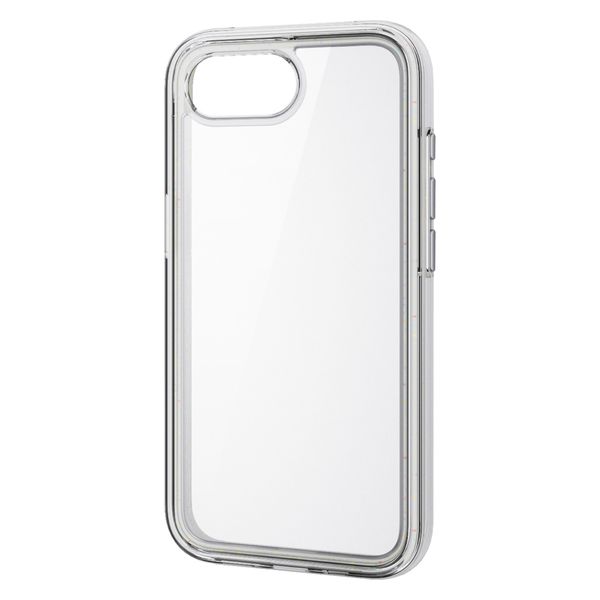 iPhone 16e ケース ハイブリッド 衝撃吸収 リサイクルホワイト×クリア PM-A25SHVAIR2RW エレコム 1個（直送品）