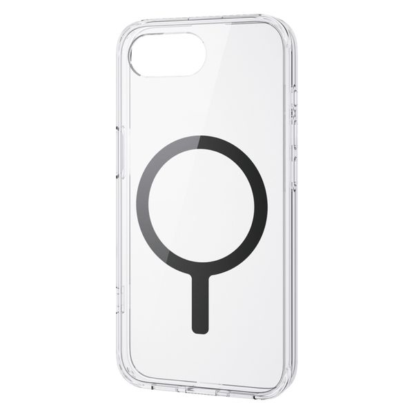 iPhone 16e ケース ハイブリッド  衝撃吸収 ブラック PM-A25SMAG02BK エレコム 1個（直送品）