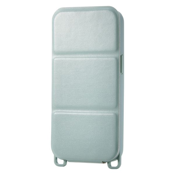 iPhone 16e ケース レザー ショルダーストラップホール付 グリーン PM-A25SPLFYTGN エレコム 1個（直送品）