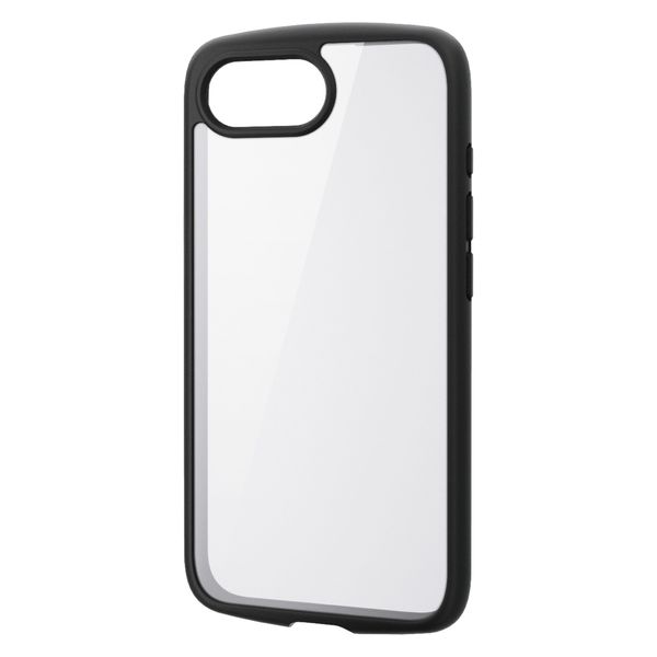 iPhone 16e ケース ハイブリッド メタルステッカー付 ブラック PM-A25STSLFCGBK エレコム 1個（直送品）