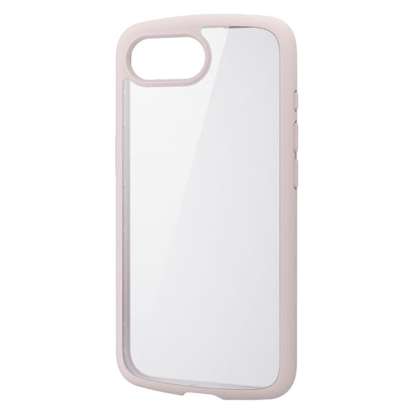 iPhone 16e ケース ハイブリッド メタルステッカー付 ピンク PM-A25STSLFCPN エレコム 1個（直送品）