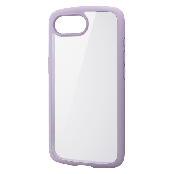iPhone 16e ケース ハイブリッド メタルステッカー付 ラベンダー PM-A25STSLFCPU エレコム 1個（直送品）
