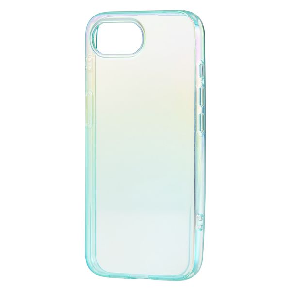 iPhone 16e ケース ソフト 衝撃吸収 オーロラ ライトブルー PM-A25SUCABU エレコム 1個（直送品）